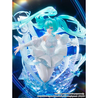 Hatsune Miku PVC Statue 1/7 Hatsune Miku - Crystal Dress Ver. 22cm - Scale Statue - CyberZ - Hobby Figures UK