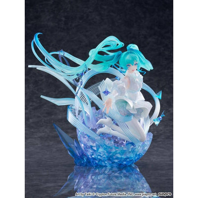 Hatsune Miku PVC Statue 1/7 Hatsune Miku - Crystal Dress Ver. 22cm - Scale Statue - CyberZ - Hobby Figures UK