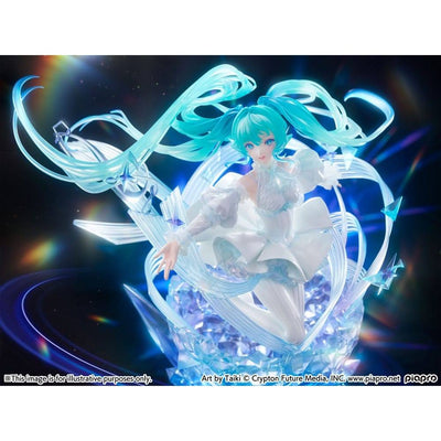 Hatsune Miku PVC Statue 1/7 Hatsune Miku - Crystal Dress Ver. 22cm - Scale Statue - CyberZ - Hobby Figures UK