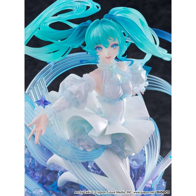 Hatsune Miku PVC Statue 1/7 Hatsune Miku - Crystal Dress Ver. 22cm - Scale Statue - CyberZ - Hobby Figures UK