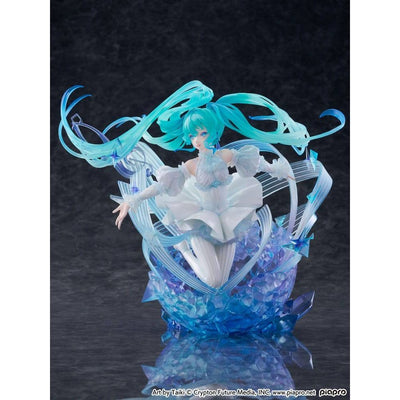 Hatsune Miku PVC Statue 1/7 Hatsune Miku - Crystal Dress Ver. 22cm - Scale Statue - CyberZ - Hobby Figures UK