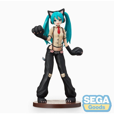 Hatsune Miku Project DIVA Arcade Future Tone SPM PVC Statue Hatsune Miku Kitty Cat 23cm - Scale Statue - Sega - Hobby Figures UK