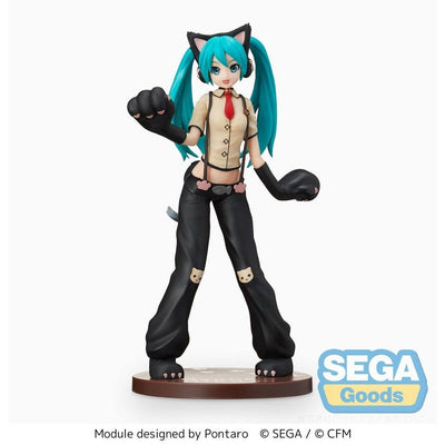 Hatsune Miku Project DIVA Arcade Future Tone SPM PVC Statue Hatsune Miku Kitty Cat 23cm - Scale Statue - Sega - Hobby Figures UK