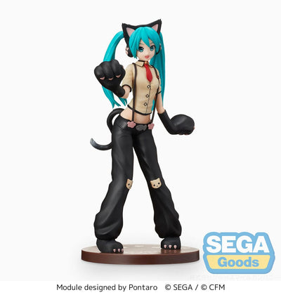 Hatsune Miku Project DIVA Arcade Future Tone SPM PVC Statue Hatsune Miku Kitty Cat 23cm - Scale Statue - Sega - Hobby Figures UK