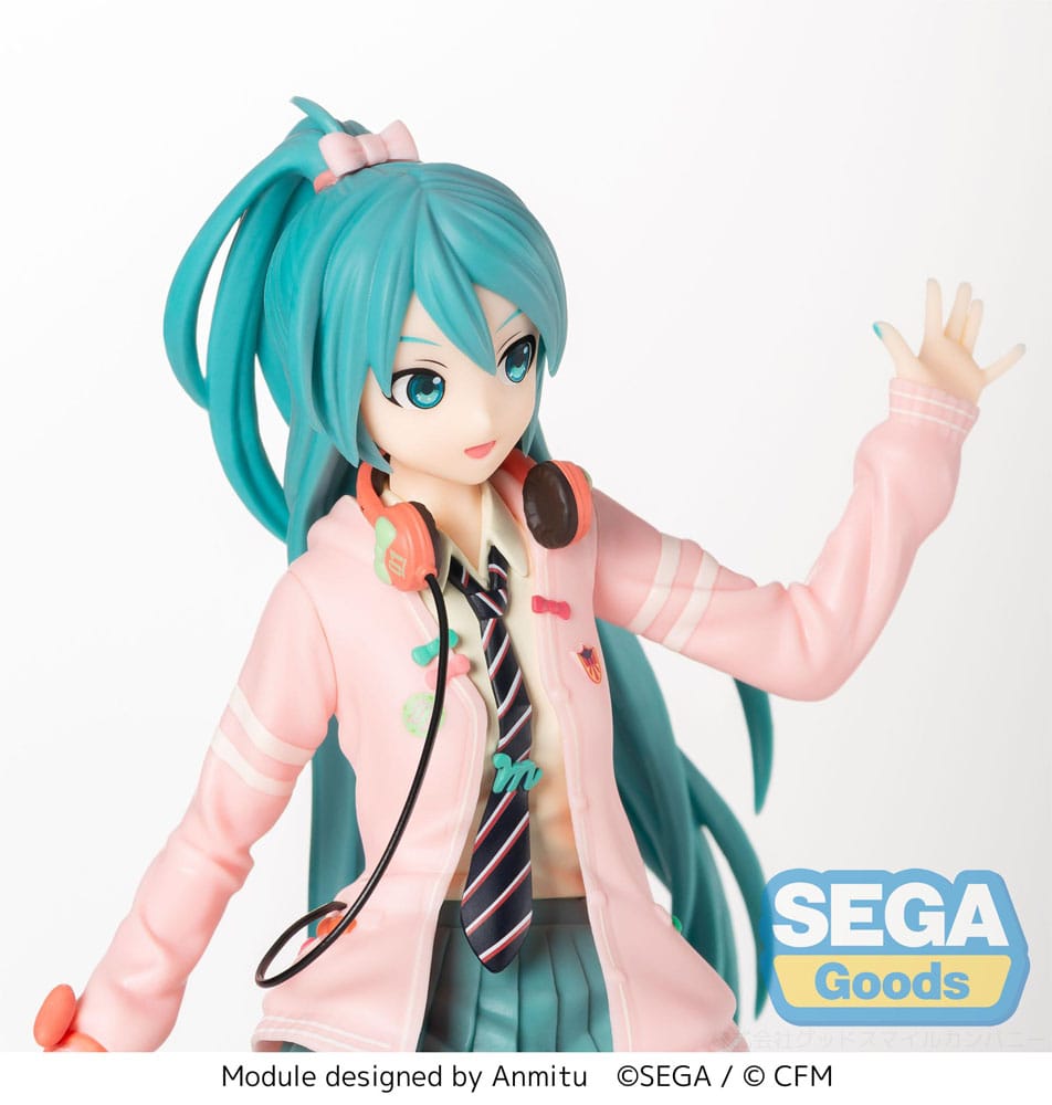 Hatsune Miku Project DIVA Arcade SPM PVC Statue Hatsune Miku Ribbon Girl 24cm - Scale Statue - Sega - Hobby Figures UK