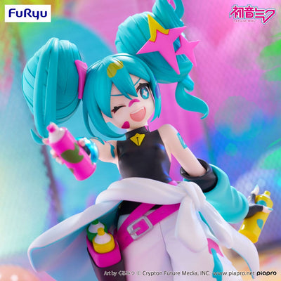 Hatsune Miku Trio-Try-iT PVC Statue Miku Paint Girl 19cm - Scale Statue - Furyu - Hobby Figures UK