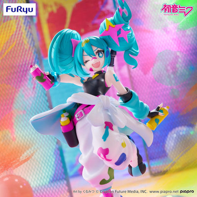 Hatsune Miku Trio-Try-iT PVC Statue Miku Paint Girl 19cm - Scale Statue - Furyu - Hobby Figures UK