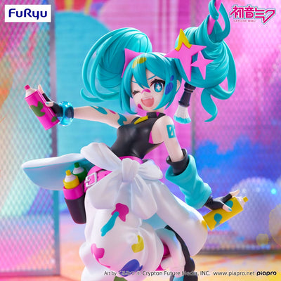 Hatsune Miku Trio-Try-iT PVC Statue Miku Paint Girl 19cm - Scale Statue - Furyu - Hobby Figures UK