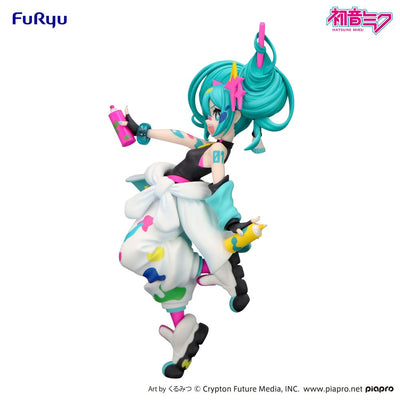 Hatsune Miku Trio-Try-iT PVC Statue Miku Paint Girl 19cm - Scale Statue - Furyu - Hobby Figures UK