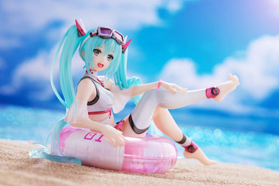 Hatsune Miku Wonderland PVC Statue Aqua Float Girls Figure Hatsune Miku Reissue 18cm - Scale Statue - Taito Prize - Hobby Figures UK