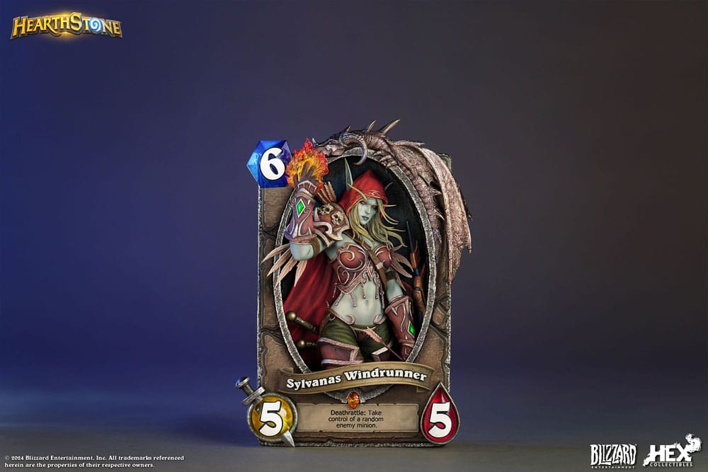 Hearthstone 3D Art Frame Statue Sylvanas Windrunner 31cm - Scale Statue - HEX Collectibles - Hobby Figures UK