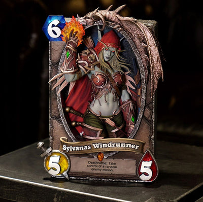 Hearthstone 3D Art Frame Statue Sylvanas Windrunner 31cm - Scale Statue - HEX Collectibles - Hobby Figures UK