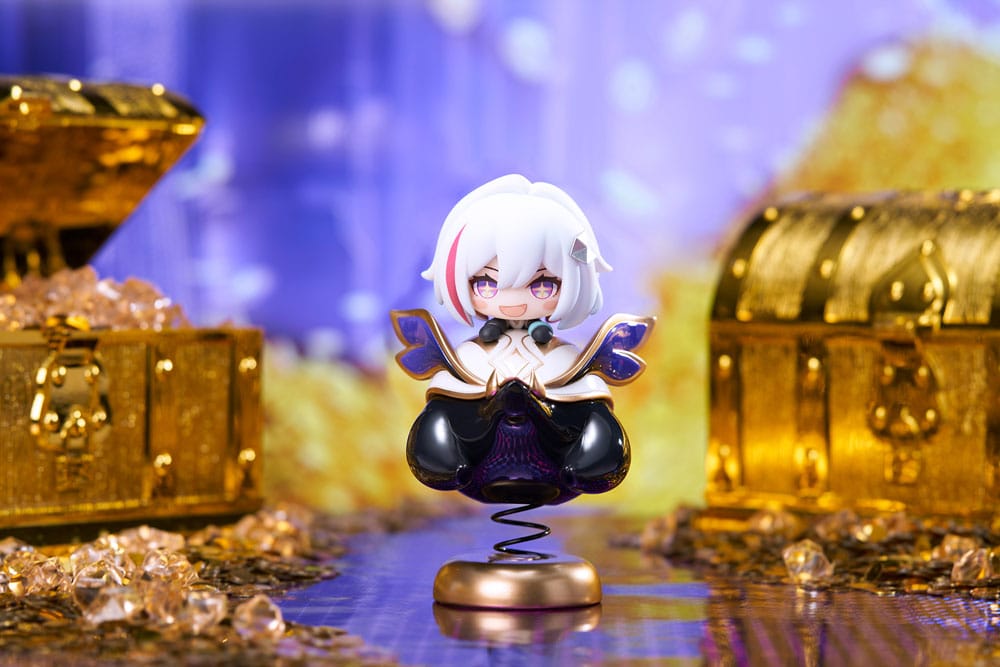 Honkai: Star Rail PVC Statue Hu Tao Chibi Topaz & Numby Chibi Chara Yurayura Stand 10cm - Scale Statue - APEX - Hobby Figures UK