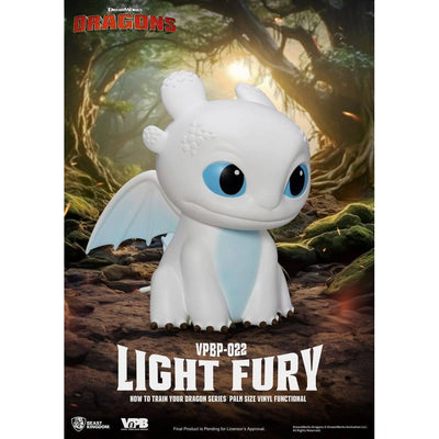 How To Train Your Dragon Piggy Vinyl Bank Light Fury 12cm - Scale Statue - Beast Kingdom Toys - Hobby Figures UK