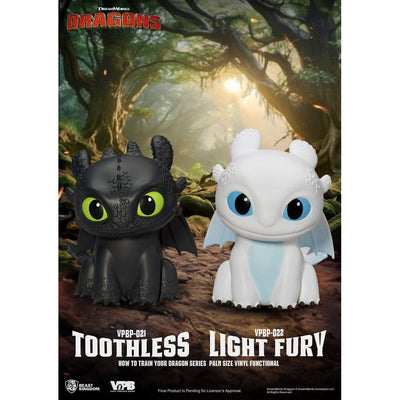 How To Train Your Dragon Piggy Vinyl Bank Light Fury 12cm - Scale Statue - Beast Kingdom Toys - Hobby Figures UK