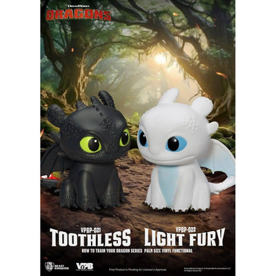 How To Train Your Dragon Piggy Vinyl Bank Light Fury 12cm - Scale Statue - Beast Kingdom Toys - Hobby Figures UK