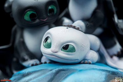 How to Train Your Dragon: The Hidden World Statue Dart, Pouncer and Ruffrunner 15cm - Scale Statue - Sideshow Collectibles - Hobby Figures UK