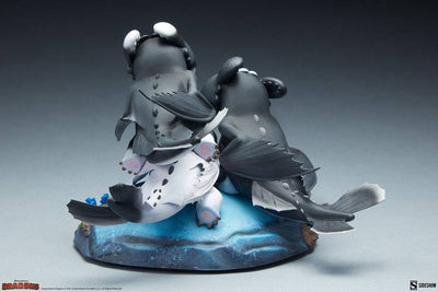 How to Train Your Dragon: The Hidden World Statue Dart, Pouncer and Ruffrunner 15cm - Scale Statue - Sideshow Collectibles - Hobby Figures UK