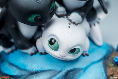 How to Train Your Dragon: The Hidden World Statue Dart, Pouncer and Ruffrunner 15cm - Scale Statue - Sideshow Collectibles - Hobby Figures UK