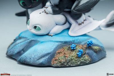 How to Train Your Dragon: The Hidden World Statue Dart, Pouncer and Ruffrunner 15cm - Scale Statue - Sideshow Collectibles - Hobby Figures UK