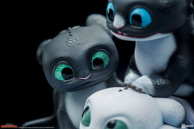 How to Train Your Dragon: The Hidden World Statue Dart, Pouncer and Ruffrunner 15cm - Scale Statue - Sideshow Collectibles - Hobby Figures UK