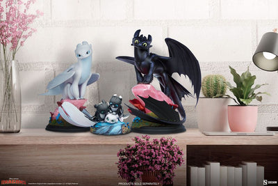 How to Train Your Dragon: The Hidden World Statue Dart, Pouncer and Ruffrunner 15cm - Scale Statue - Sideshow Collectibles - Hobby Figures UK