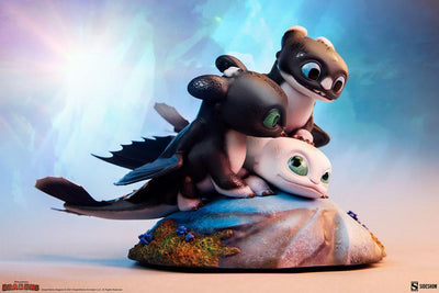 How to Train Your Dragon: The Hidden World Statue Dart, Pouncer and Ruffrunner 15cm - Scale Statue - Sideshow Collectibles - Hobby Figures UK