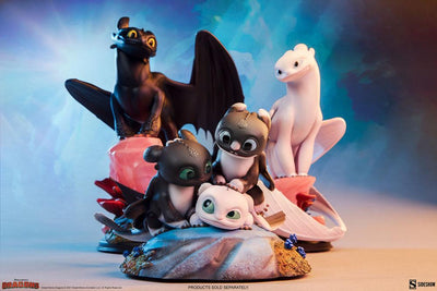 How to Train Your Dragon: The Hidden World Statue Dart, Pouncer and Ruffrunner 15cm - Scale Statue - Sideshow Collectibles - Hobby Figures UK
