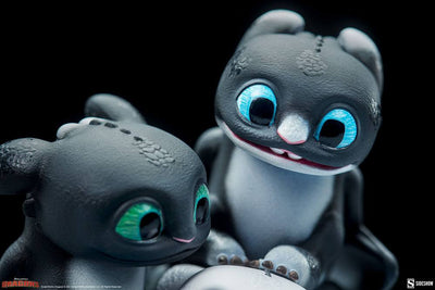 How to Train Your Dragon: The Hidden World Statue Dart, Pouncer and Ruffrunner 15cm - Scale Statue - Sideshow Collectibles - Hobby Figures UK