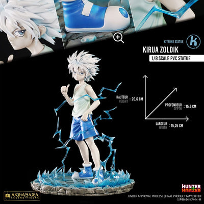 Hunter × Hunter Akihabara Legend Figure PVC Statue 1/8 Kirua / Killua (God Speed Mode) 21cm - Scale Statue - Kitsune Statue - Hobby Figures UK