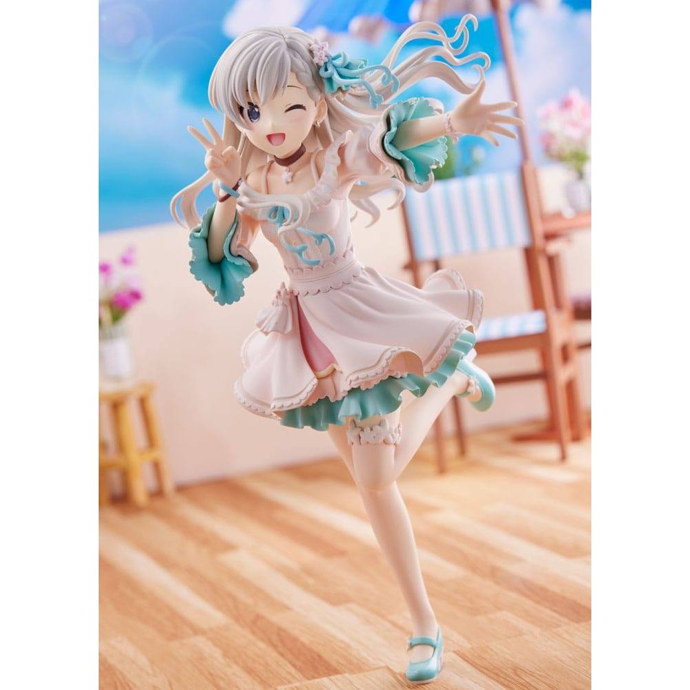 Idolmaster Cinderella Girls PVC Statue 1/7 Hayate HIsakawa [O-Ku-Ri-Mo-No Sunday ! ]+ 21cm - Scale Statue - Plum Pmoa - Hobby Figures UK