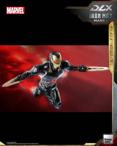 Infinity Saga DLX Action Figure 1/12 Iron Man Mark 50 (Black X Gold) 17cm - Action Figures - ThreeZero - Hobby Figures UK