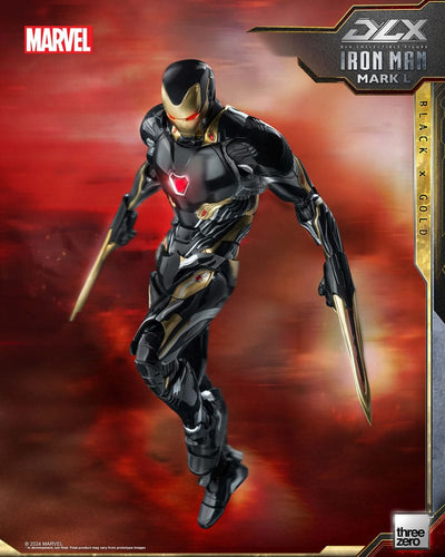 Infinity Saga DLX Action Figure 1/12 Iron Man Mark 50 (Black X Gold) 17cm - Action Figures - ThreeZero - Hobby Figures UK