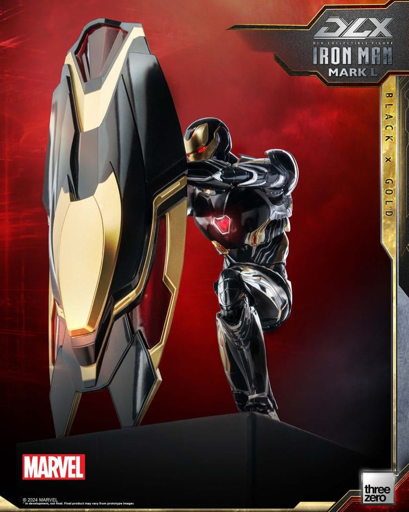 Infinity Saga DLX Action Figure 1 12 Iron Man Mark 50 Black X Gold 1 Hobby Figures