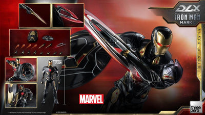 Infinity Saga DLX Action Figure 1/12 Iron Man Mark 50 (Black X Gold) 17cm - Action Figures - ThreeZero - Hobby Figures UK