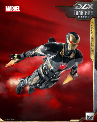 Infinity Saga DLX Action Figure 1/12 Iron Man Mark 50 (Black X Gold) 17cm - Action Figures - ThreeZero - Hobby Figures UK