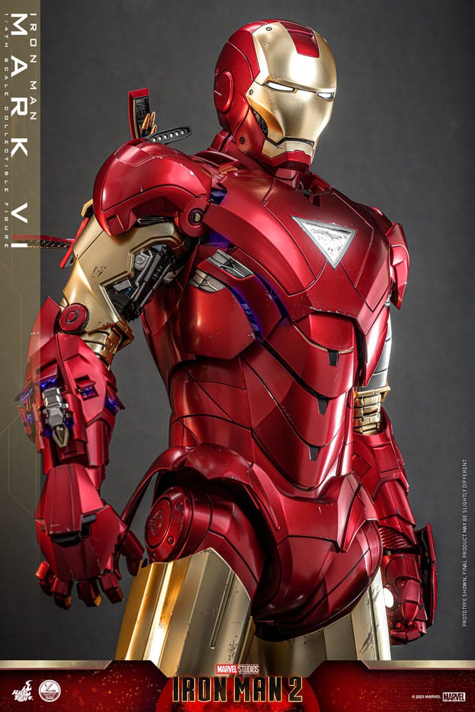 Iron Man 2 Action Figure 1/4 Iron Man Mark VI 48cm - Action Figures - Hot Toys - Hobby Figures UK