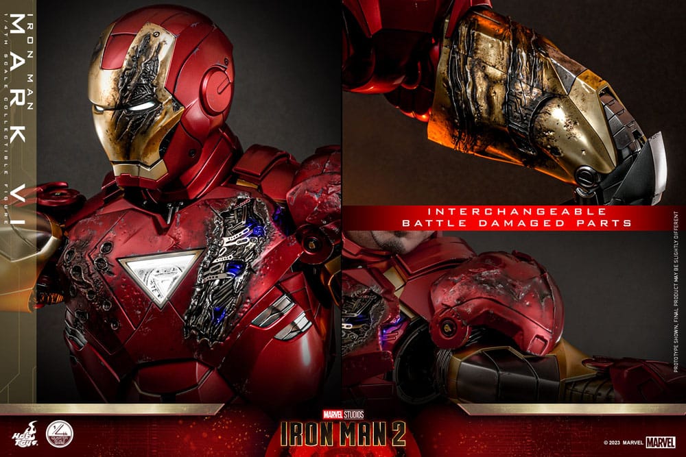 Marvel 61224 1:4 Scale Avengers Iron Man Midas Version in Gold Armor Figure Marvel 61224 1:4 Scale Avengers Iron Man Midas Version in Gold Armor Figure