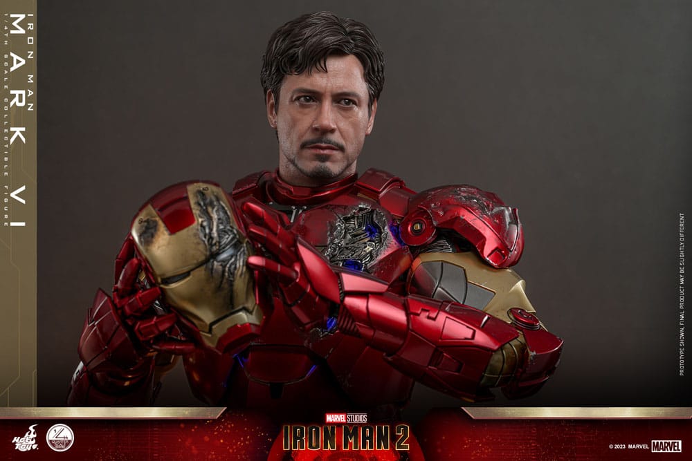 Iron Man 2 Action Figure 1/4 Iron Man Mark VI 48cm - Action Figures - Hot Toys - Hobby Figures UK