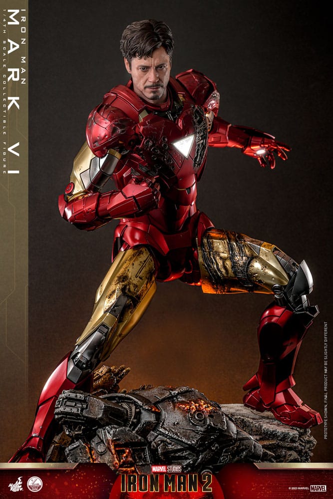 Iron Man 2 Action Figure 1/4 Iron Man Mark VI 48cm - Action Figures - Hot Toys - Hobby Figures UK