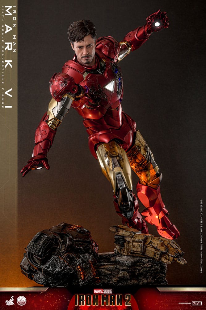 Iron Man 2 Action Figure 1/4 Iron Man Mark VI 48cm - Action Figures - Hot Toys - Hobby Figures UK