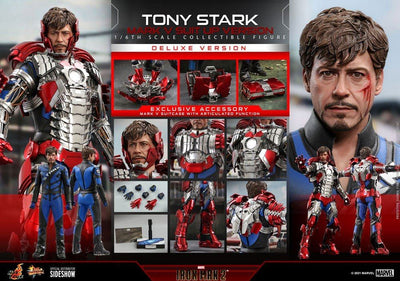 Iron Man 2 Movie Masterpiece Action Figure 1/6 Tony Stark (Mark V Suit Up Version) Deluxe 31cm - Action Figures - Hot Toys - Hobby Figures UK