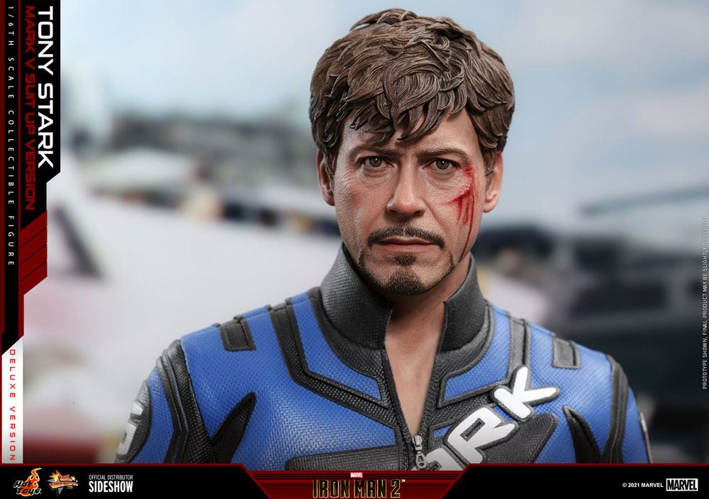 Iron Man 2 Movie Masterpiece Action Figure 1/6 Tony Stark (Mark V Suit Up Version) Deluxe 31cm - Action Figures - Hot Toys - Hobby Figures UK