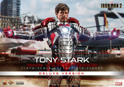 Iron Man 2 Movie Masterpiece Action Figure 1/6 Tony Stark (Mark V Suit Up Version) Deluxe 31cm - Action Figures - Hot Toys - Hobby Figures UK
