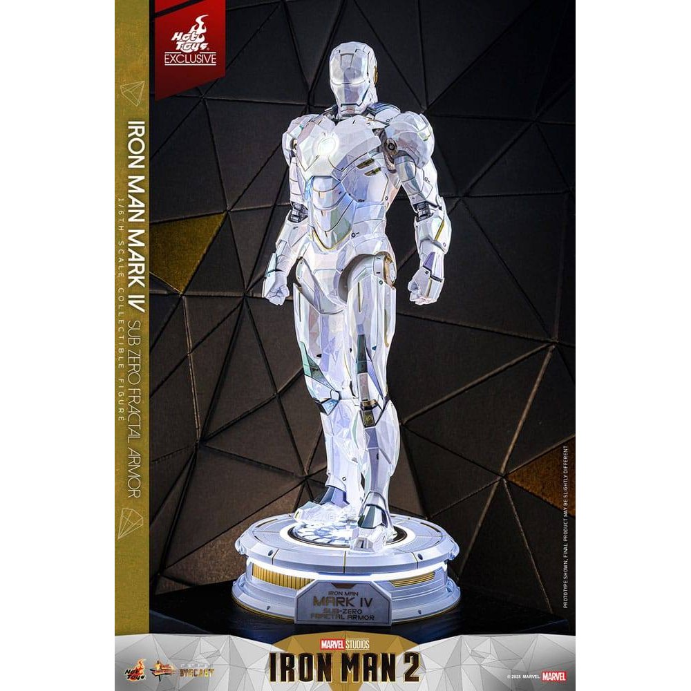 Iron Man 2 Movie Masterpiece Diecast Action Figure 1/6 Iron Man Mark IV (Sub-Zero Fractal Armor) Hot Toys Exclusive 33cm - Action Figures - Hot Toys - Hobby Figures UK