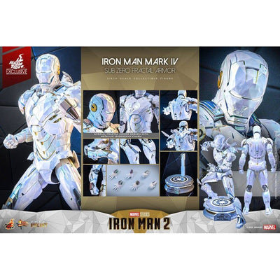 Iron Man 2 Movie Masterpiece Diecast Action Figure 1/6 Iron Man Mark IV (Sub-Zero Fractal Armor) Hot Toys Exclusive 33cm - Action Figures - Hot Toys - Hobby Figures UK