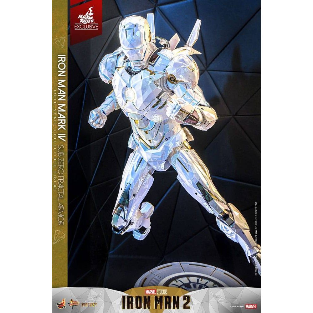 Iron Man 2 Movie Masterpiece Diecast Action Figure 1/6 Iron Man Mark IV (Sub-Zero Fractal Armor) Hot Toys Exclusive 33cm - Action Figures - Hot Toys - Hobby Figures UK