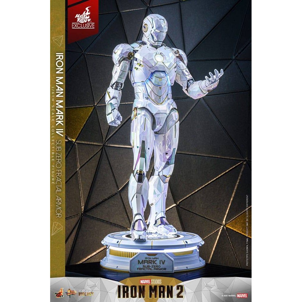 Iron Man 2 Movie Masterpiece Diecast Action Figure 1/6 Iron Man Mark IV (Sub-Zero Fractal Armor) Hot Toys Exclusive 33cm - Action Figures - Hot Toys - Hobby Figures UK