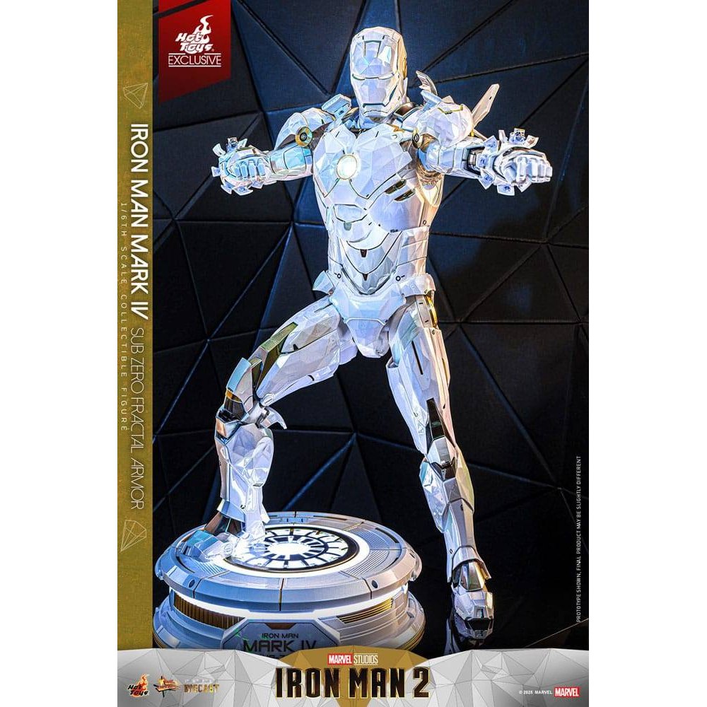 Iron Man 2 Movie Masterpiece Diecast Action Figure 1/6 Iron Man Mark IV (Sub-Zero Fractal Armor) Hot Toys Exclusive 33cm - Action Figures - Hot Toys - Hobby Figures UK