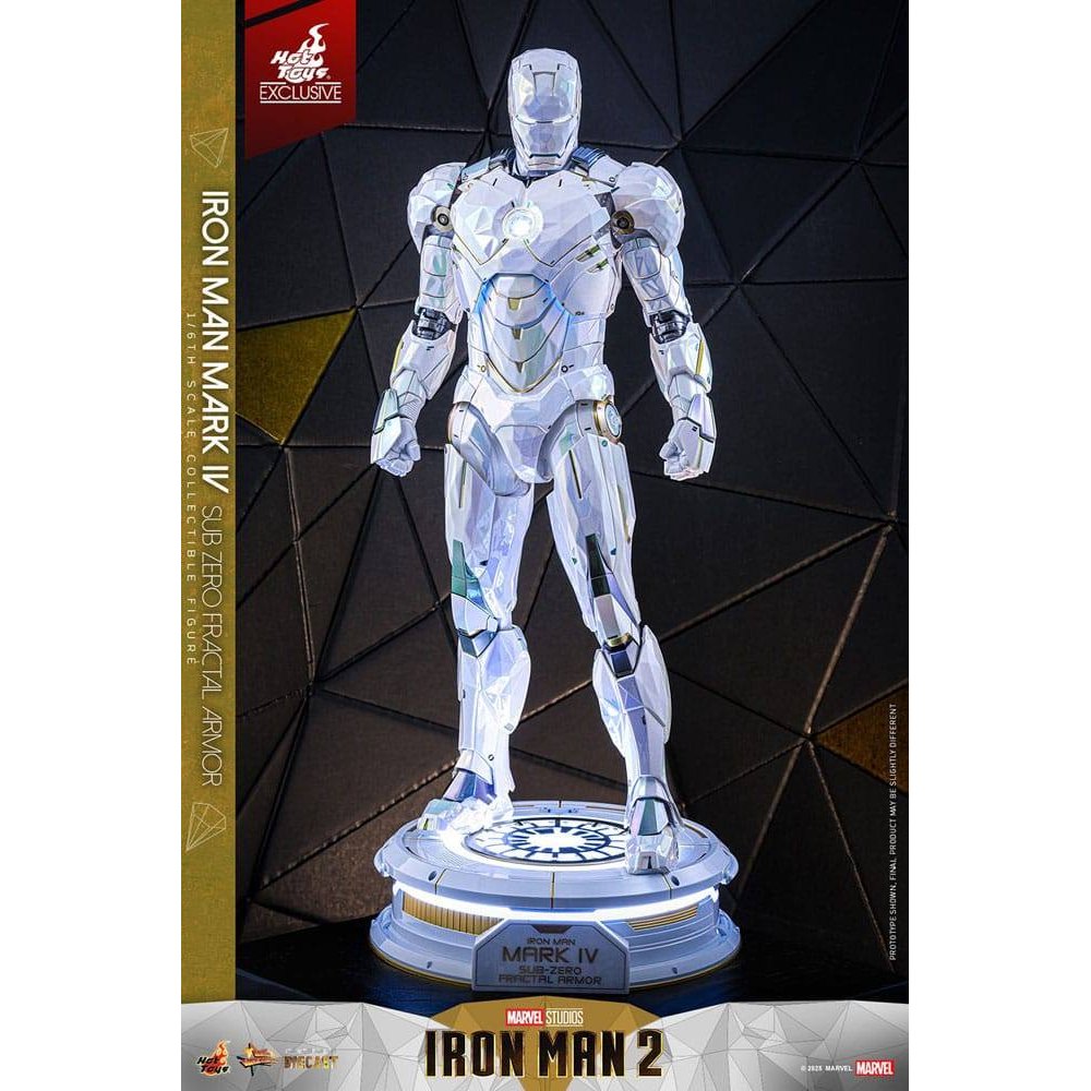 Iron Man 2 Movie Masterpiece Diecast Action Figure 1/6 Iron Man Mark IV (Sub-Zero Fractal Armor) Hot Toys Exclusive 33cm - Action Figures - Hot Toys - Hobby Figures UK